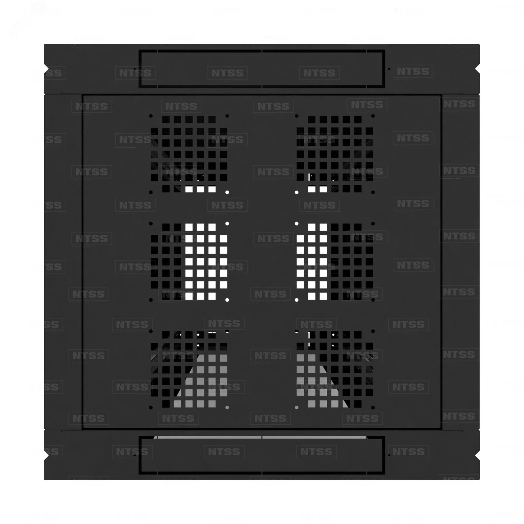 Шкаф напольный телекоммуникационный RS 42U 600х600мм, 4 профиля 19, двери перфорированная и сплошная металл, регулируемые опоры, боковые стенки съемные, разобранный, черный RAL 9005 NTSS-RSP42U6060PD-BL NTSS - превью 5