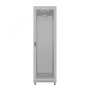 Шкаф напольный универсальный серверный R 18U 600х800мм, 4 профиля 19, двери перфорированная и сплошная металл, боковые стенки съемные, регулируемые опоры, разобранный, серый RAL 7035 NTSS-R18U6080PD NTSS - 3