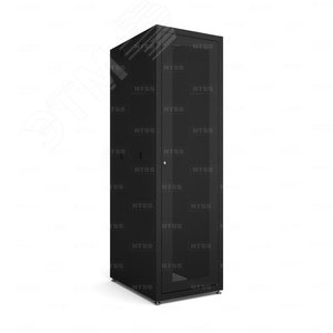 Шкаф напольный телекоммуникационный RS 22U 600х1000мм, 4 профиля 19, двери перфорированная и сплошная металл, регулируемые опоры, боковые стенки съемные, разобранный, черный RAL 9005 NTSS-RSP22U60100PD-BL NTSS - 3