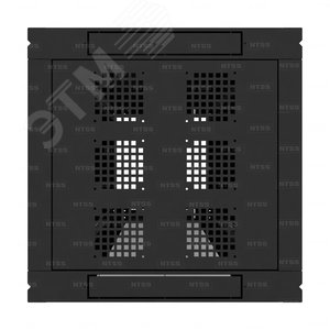 Шкаф напольный телекоммуникационный RS 42U 600х600мм, 4 профиля 19, двери перфорированная и сплошная металл, регулируемые опоры, боковые стенки съемные, разобранный, черный RAL 9005 NTSS-RSP42U6060PD-BL NTSS - 5