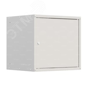 Шкаф настенный телекоммуникационный LIME 15U 550х450х770мм, 2 профиля 19, дверь сплошная металл, боковые стенки несъемные, разобранный, серый RAL 7035