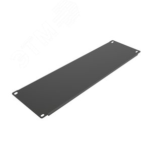 Изображение товара Панель 3U заглушка , крепление 19 3U, черный RAL 9005 (шт)