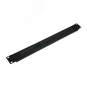 Изображение товара Огранизатор щеточный , крепление 19 1U, черный RAL 9005 (шт)