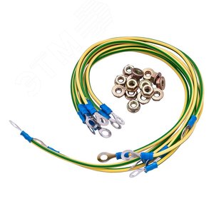 Набор кабелей заземления (набор: гайка, шайба - 8шт, проводник зазмеления 30см - 4шт)