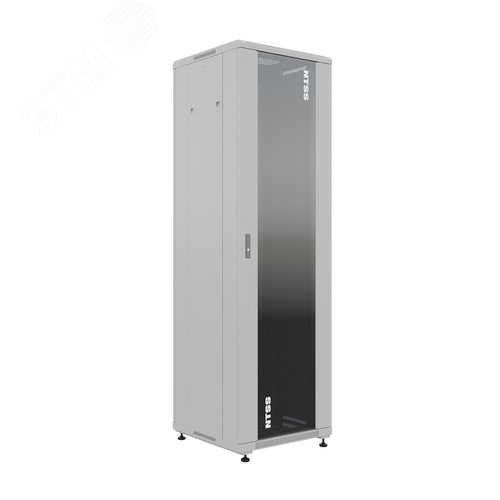 Изображение товара Шкаф напольный универсальный серверный R 22U 600х600мм. 4 профиля 19. двери стекло и сплошная металл. боковые стенки съемные. регулируемые опоры. разобранный. серый RAL 7035 (шт)