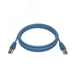 Изображение товара Патч-корд PREMIUM 2xRJ45/8P8C. T568B UTP CAT5e LSZH 0.5 метра. синий (шт)