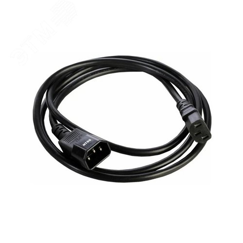 Изображение товара Шнур питания для БРП IEC 60320 C13 – IEC 60320 C14, 3х0.75, 1 м (шт)