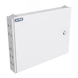 Изображение товара Кросс оптический настенный частично укомплектованный 16 портов SC/LC duplex (планка SC/2LC-2шт, сплайс-кассета-1шт) серый RAL 7035 (шт)