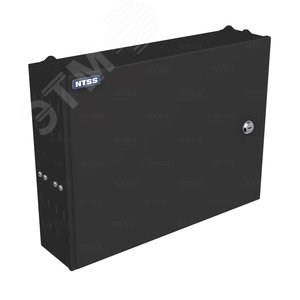 Кросс NTSS STANDART оптический настенный частично укомплектованный 24/32 порта 2LC (планка 2LC-4шт. планка-заглушка-1шт. сплайс-кассета-2шт) черный RAL 9005