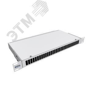 Изображение товара Кросс NTSS оптический 19'' укомплектованный 1U. 16 портов SC/UPC duplex. 9/125 мкм (сплошная панель. сплайс-кассета. пигтейлы. КДЗС. адаптеры) серый RAL 7035 (шт)