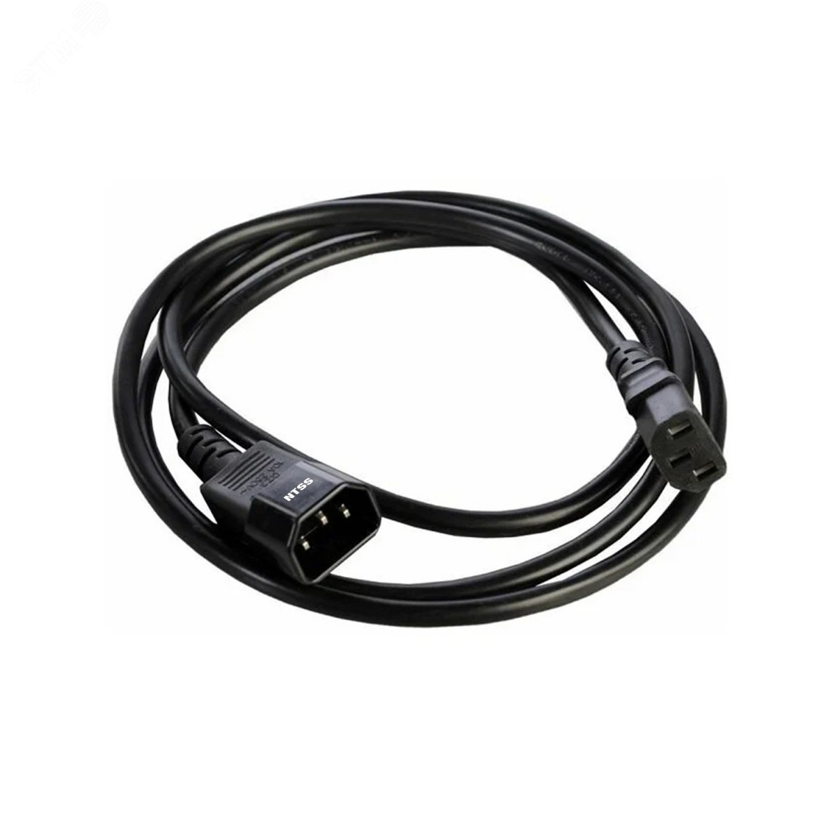 Изображение товара Шнур питания IEC 60320 C13-C14 1м 3x0.75мм2 для БРП NTSS