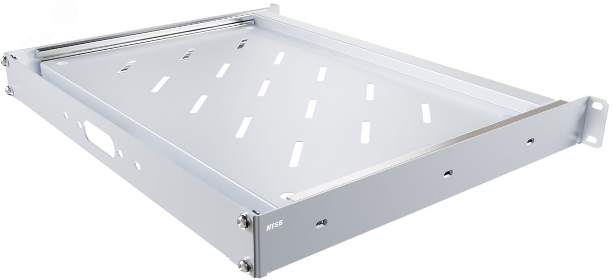 Изображение товара Полка выдвижная, для документов с ключом 360 мм, 3U, серый RAL 7035 (шт)