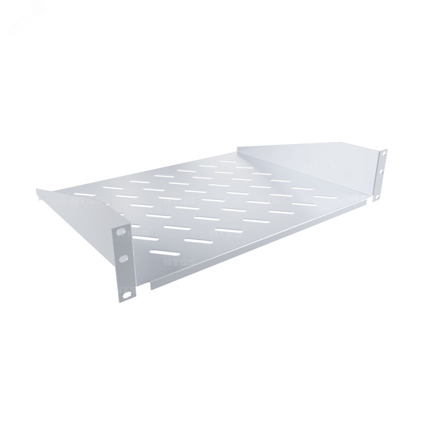 Изображение товара Полка переднего крепления , глубина 350мм, крепление 19 2U, серый RAL 7035 (шт)