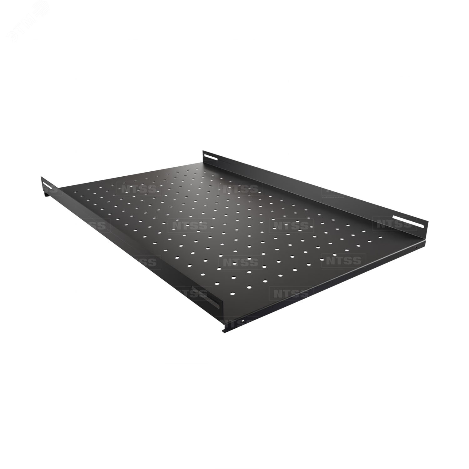 Изображение товара Стационарная телекоммуникационная полка 470х750мм RAL 9005 для шкафов