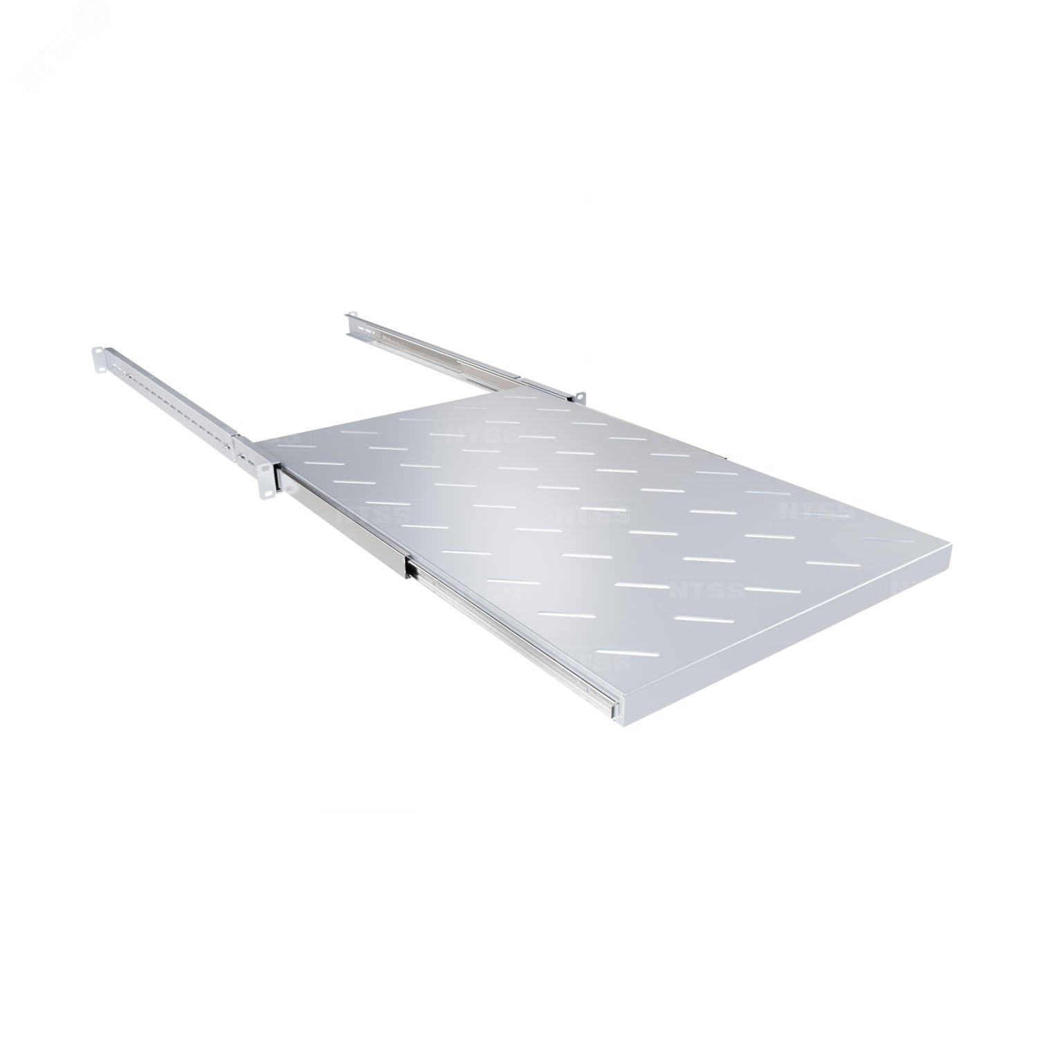 Изображение товара Полка выдвижная глубина 700мм, крепление 19 1U, для шкафов глубиной 1000мм, серый RAL 7035 (шт)