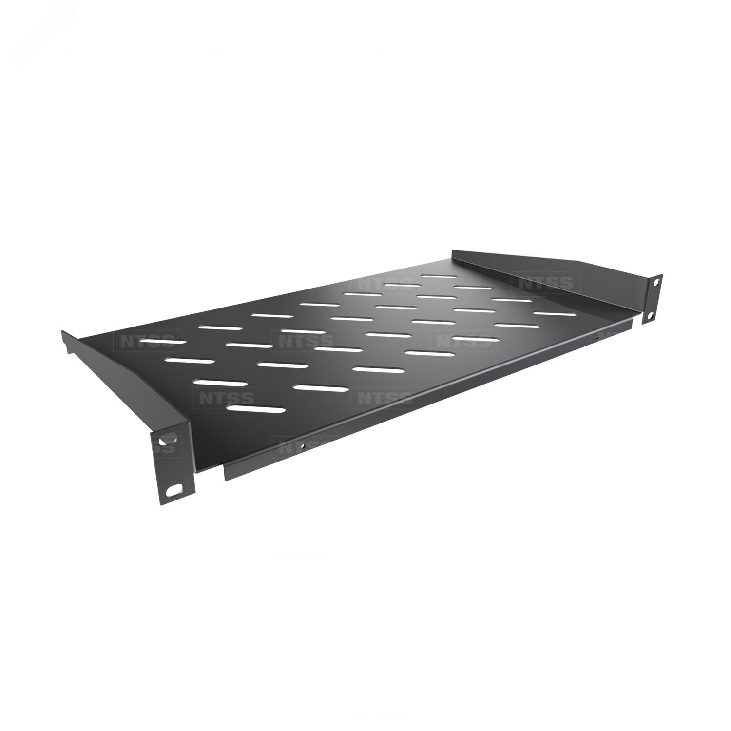 Изображение товара Полка переднего крепления для шкафа 19 дюймов, глубина 250мм, черный RAL 9005