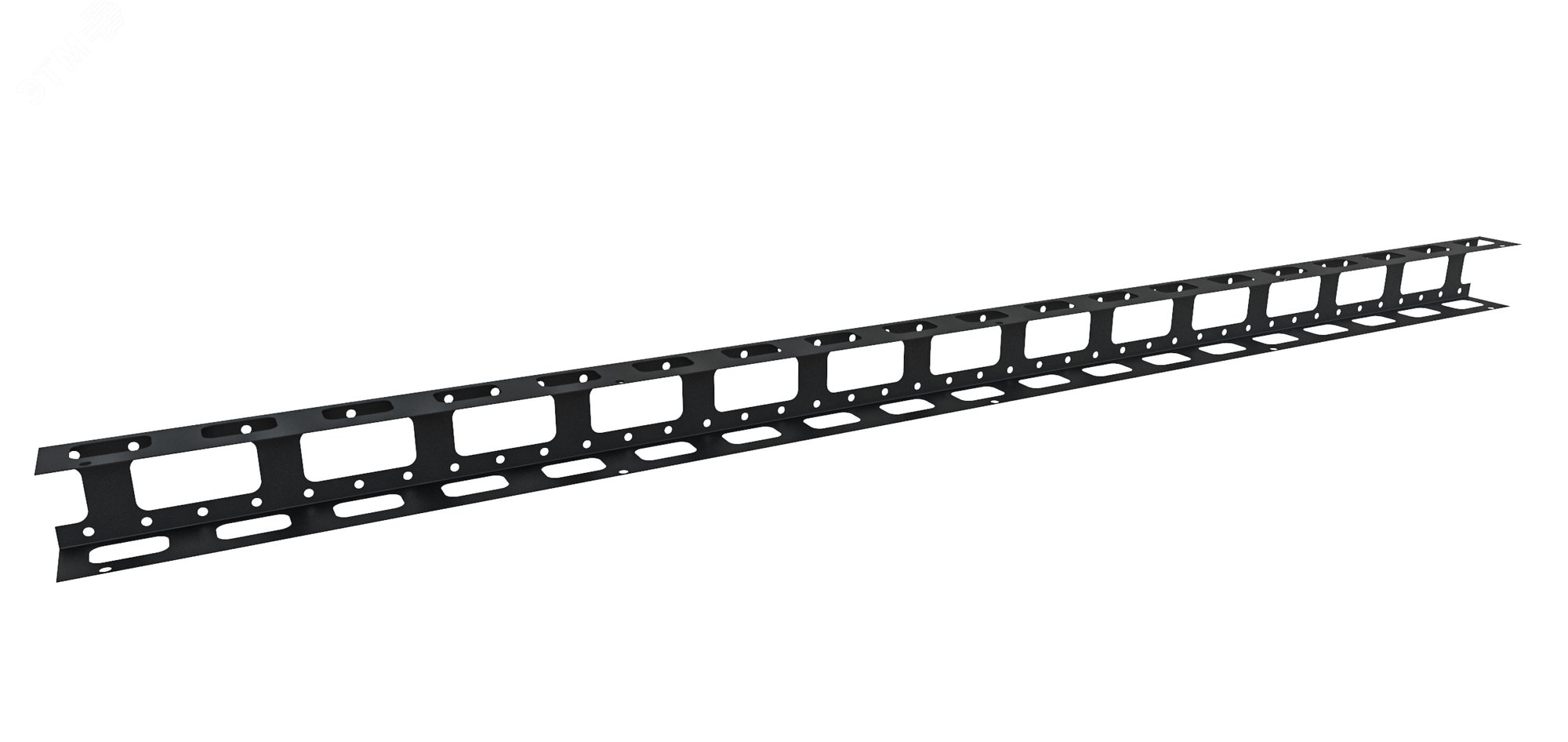 Изображение товара Вертикальный кабельный органайзер NTSS 42U для шкафов серии R шириной 800 мм черный RAL 9005