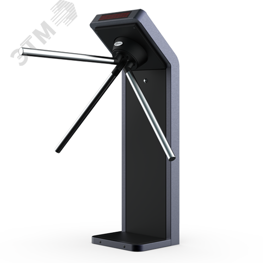 Изображение товара Турникет электромеханический Cube C-21 из окрашенной стали, индикация прохода, пульт управления в комплекте, имеет светодиодную подсветку корпуса и автоматическую антипанику (шт)