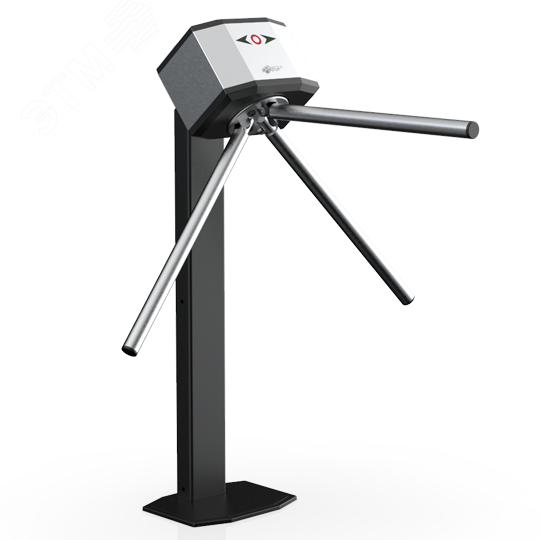 Изображение товара Турникет-трипод тумбовый электромеханический Cube C-05 с планками антипаника, пульт управления в комплекте (шт)