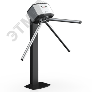 Изображение товара Турникет-трипод тумбовый электромеханический с механическими планками антипаника, пульт управления в комплекте (шт)