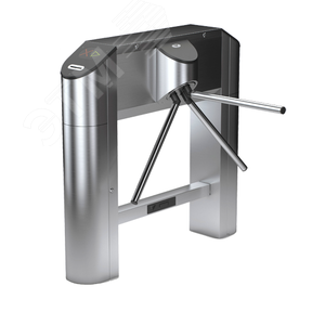 Изображение товара Турникет-трипод тумбовыйд моторизованный Praktika Т-02-2R с планками антипаника и встроенными считывателями EM-Marine, пульт управления в комплекте (шт)