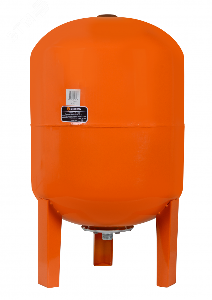 Изображение товара Гидроаккумулятор ГА-100В Вихрь 100л для водоснабжения наружная установка