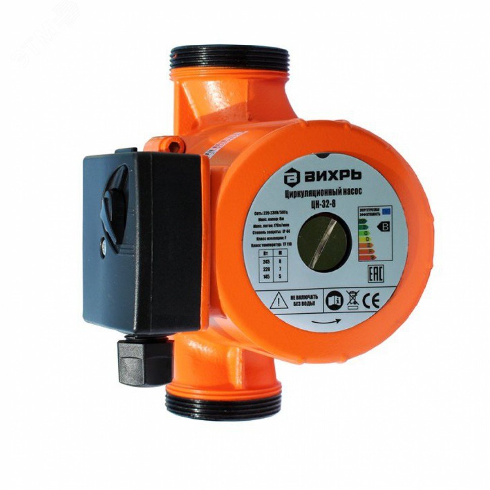 Изображение товара Циркуляционный насос ЦН-32-8 ПРОФ Вихрь для систем отопления и водоснабжения