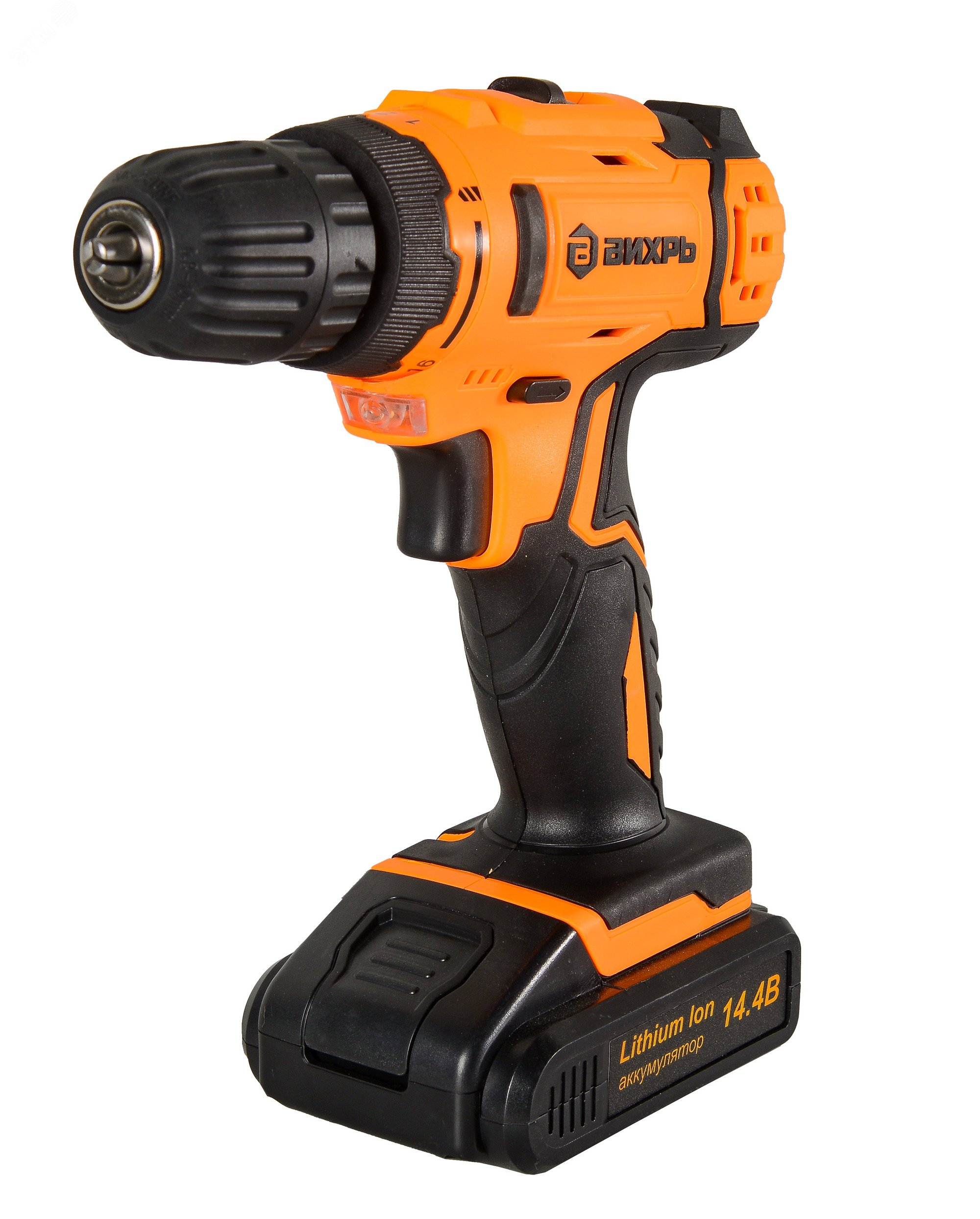 Изображение товара Дрель-шуруповерт аккумуляторная ДА-14,4Л-2 14 В 2 скорости мощный