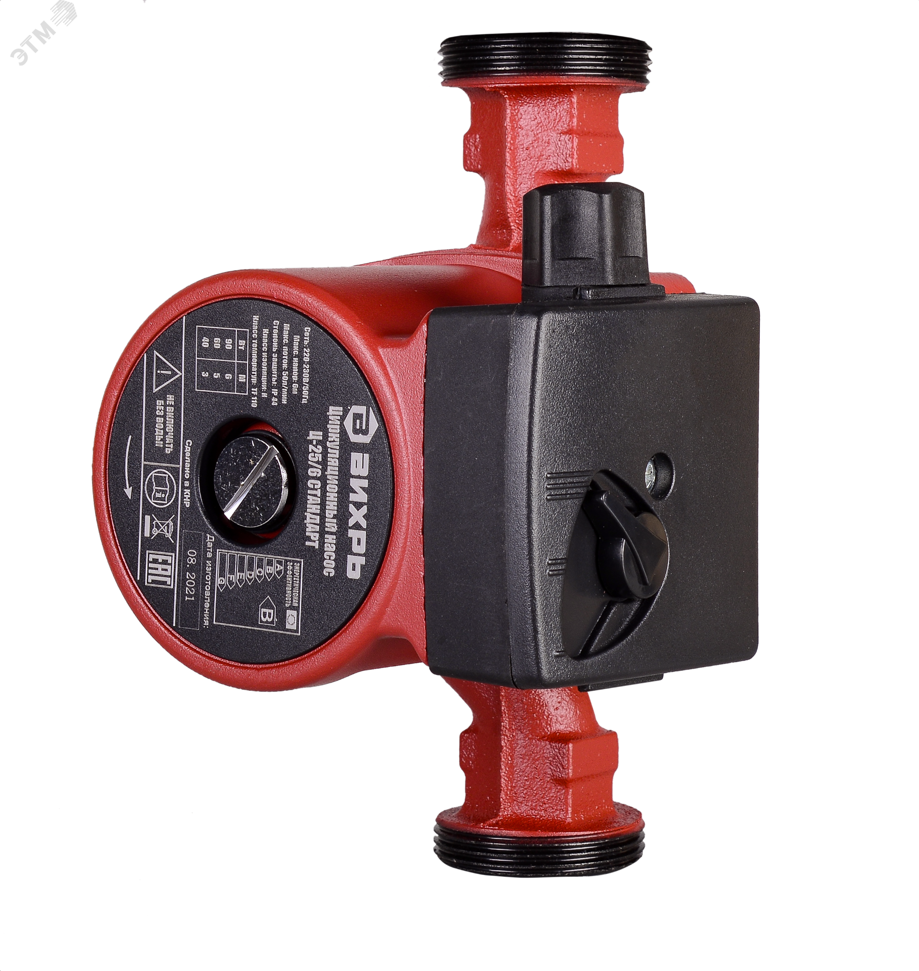 Изображение товара Циркуляционный насос Ц-25/6 СТАНДАРТ Вихрь для систем отопления и водоснабжения