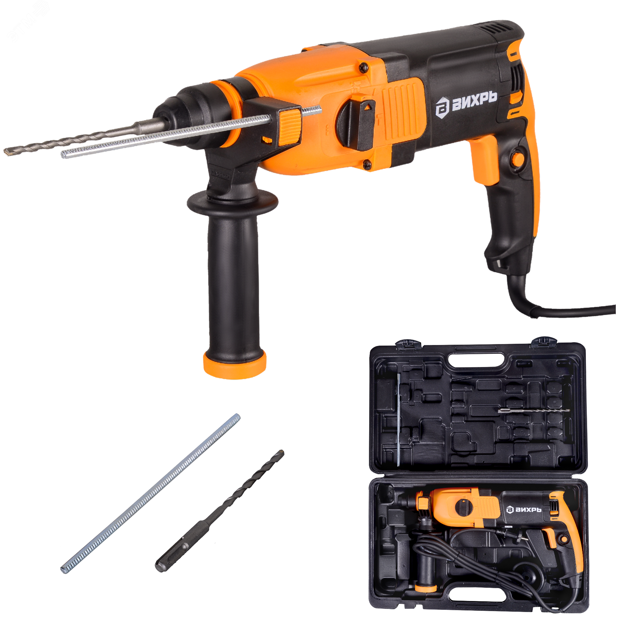 Изображение товара Перфоратор П-800к мощный ударный инструмент для бетона кирпича 800 Вт