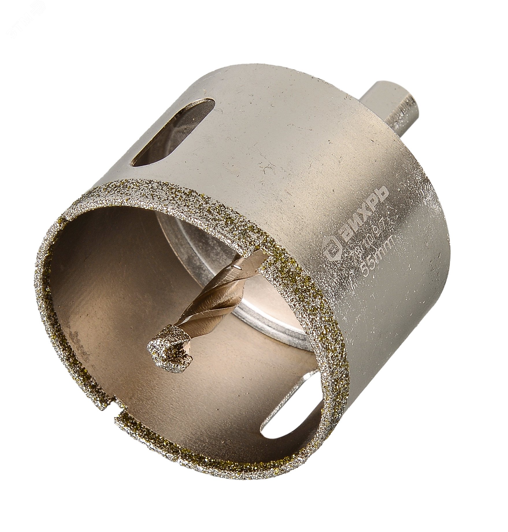 Изображение товара Коронка алмазная по керамограниту и керамике 55 мм Вихрь