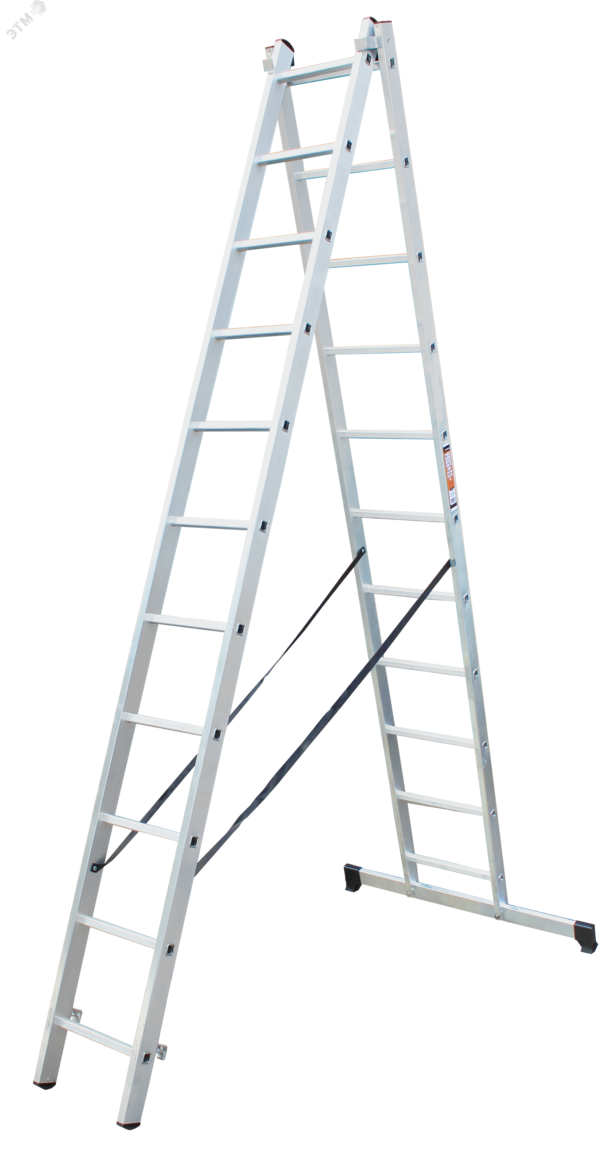 Изображение товара Лестница алюминиевая двухсекционная ЛА 2х11 (шт)