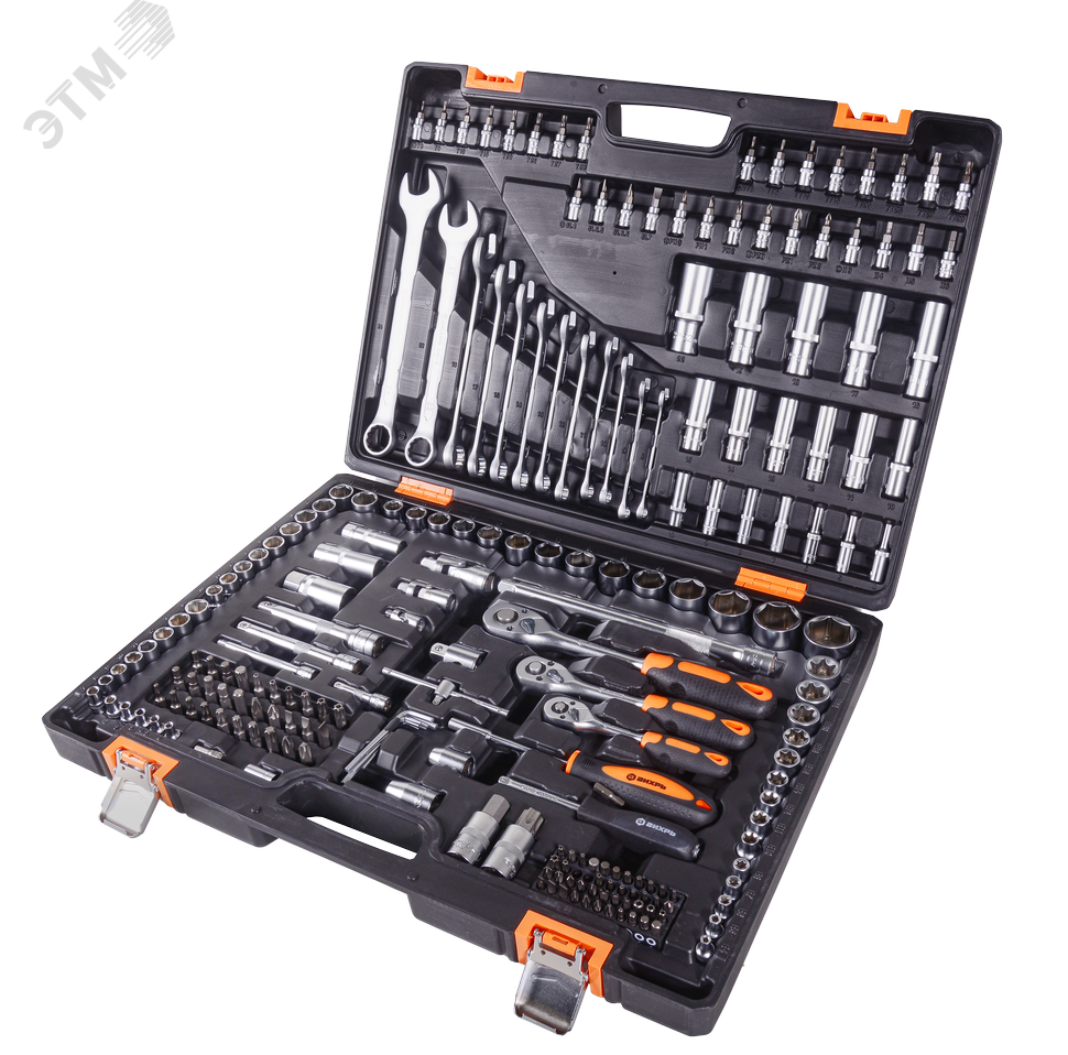 Изображение товара "Набор инструментов, 1/2"", 1/4"", CrV, в кейсе 216 предм " (шт)