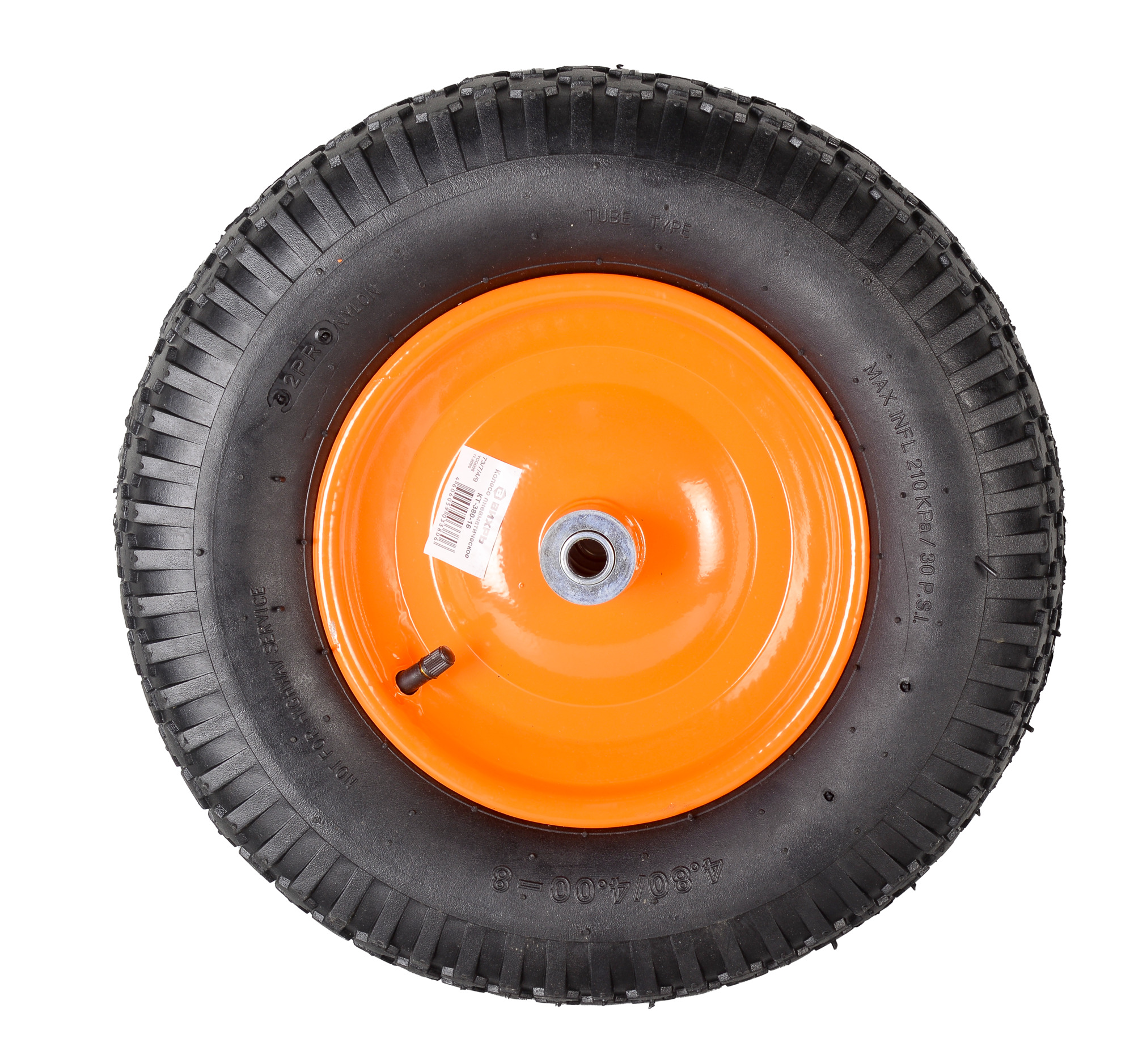 Колесо пневматическое КТ-380-16 (380 мм, d 16мм, для тачек 90-1, 110-1)