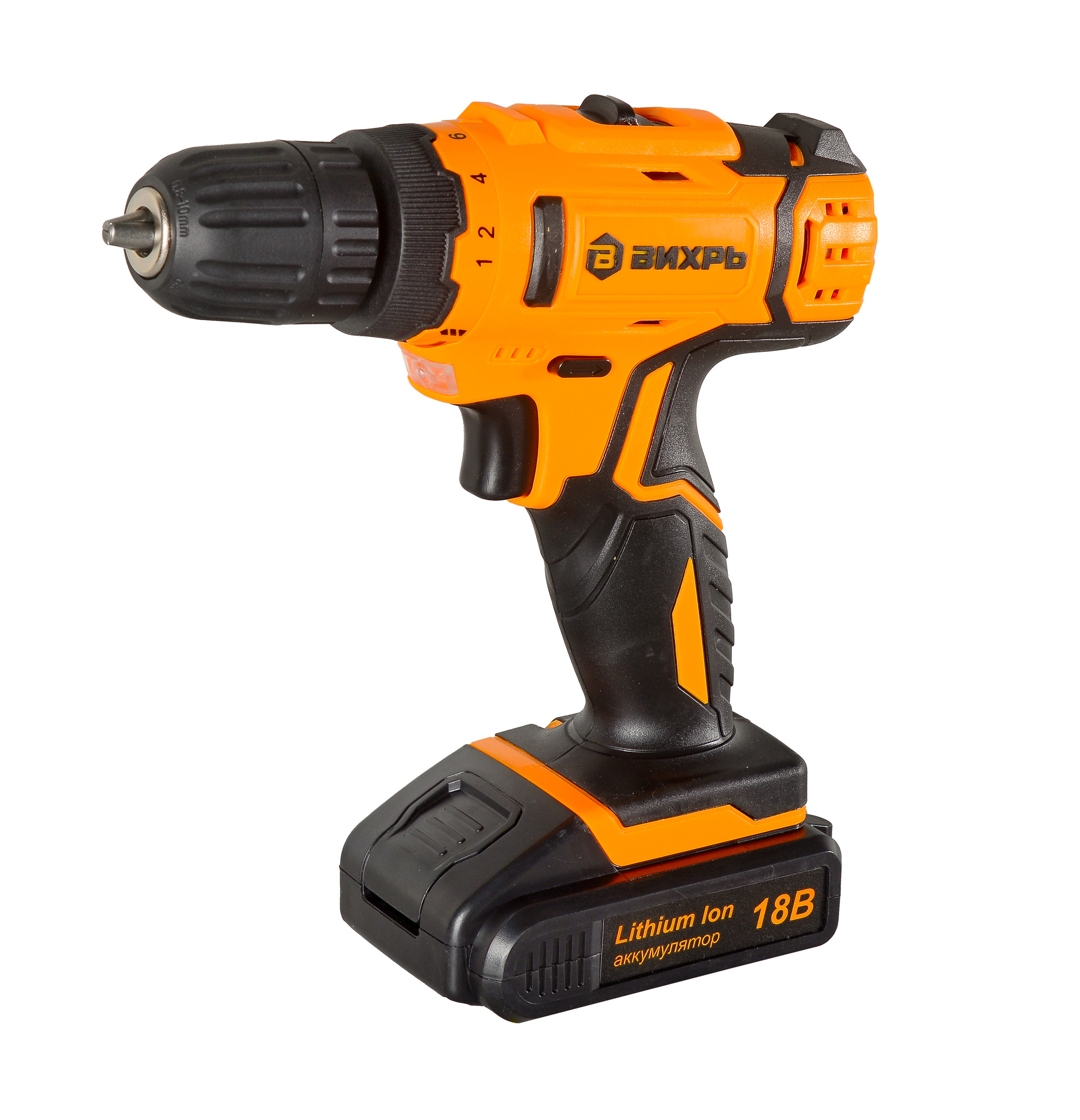 Дрель-шуруповерт аккумуляторная ДА-18Л-2К/Б (2,0 А/ч) (бесщеточный двигатель)