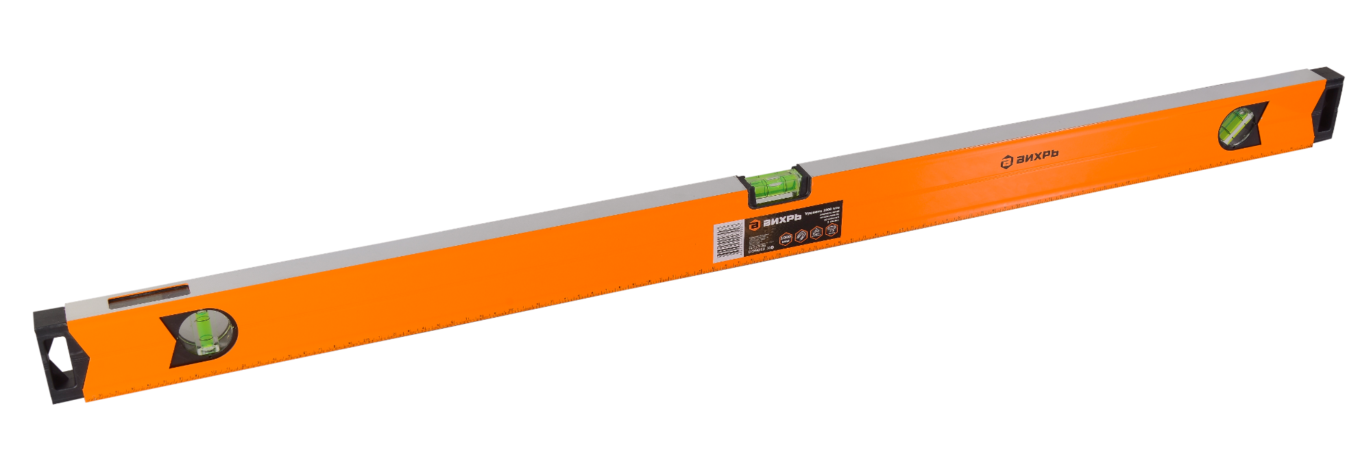 Уровень алюминиевый Магнитный 1000 мм фрезерованный 3 глазка (1 зеркальный)