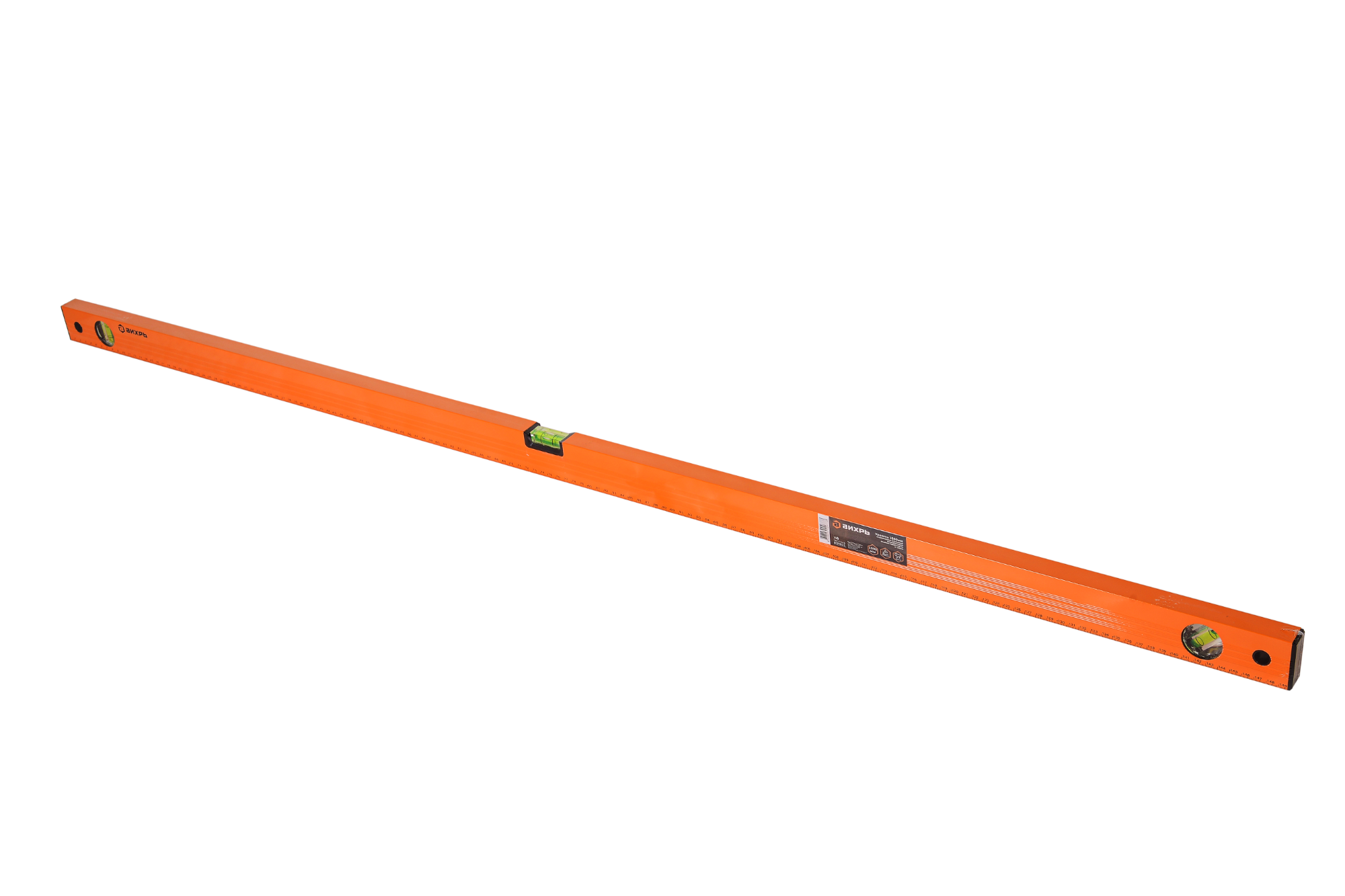 Уровень алюминиевый 1500мм фрезерованный 3 глазка