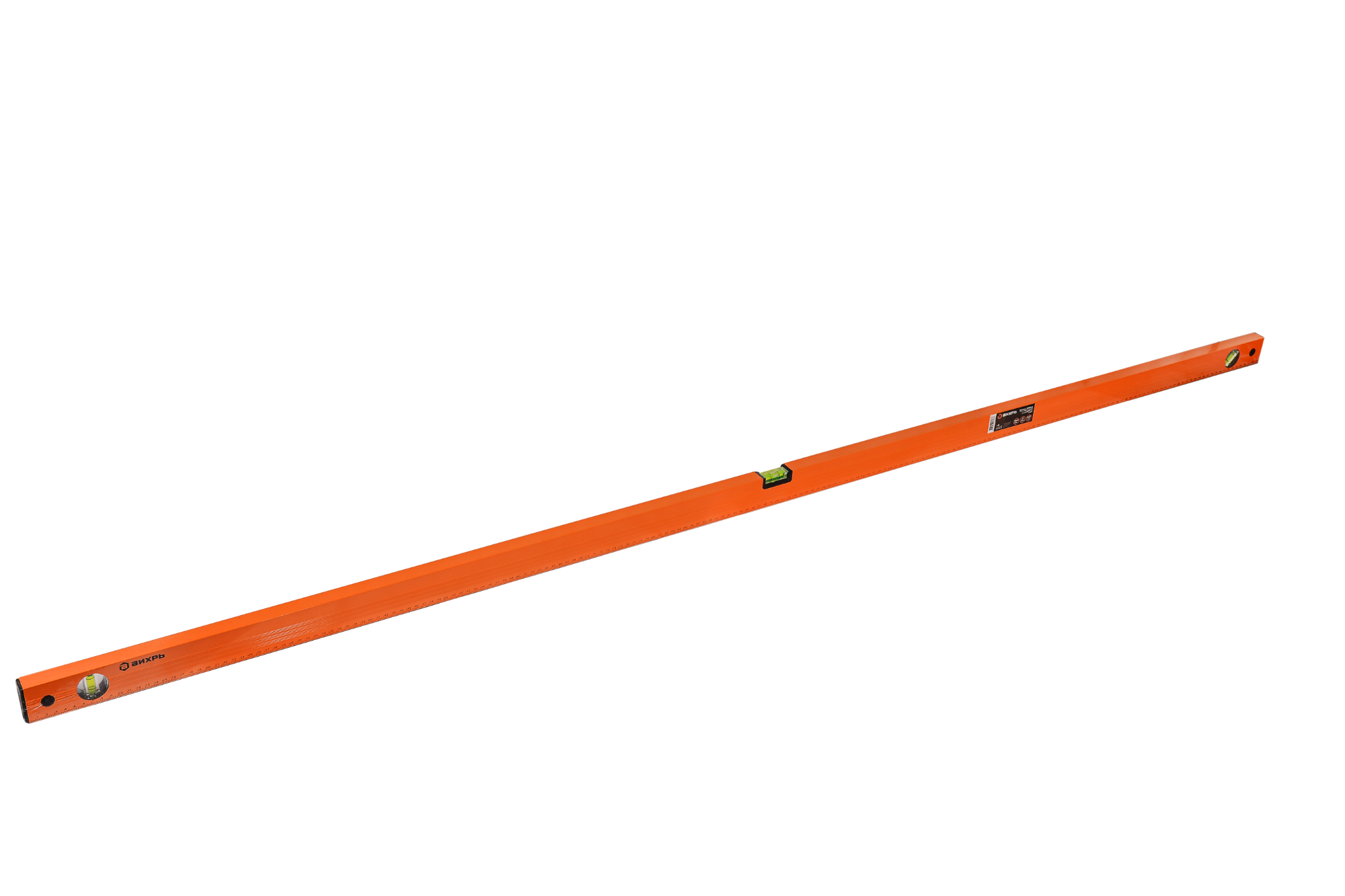 Уровень алюминиевый 1800мм фрезерованный 3 глазка
