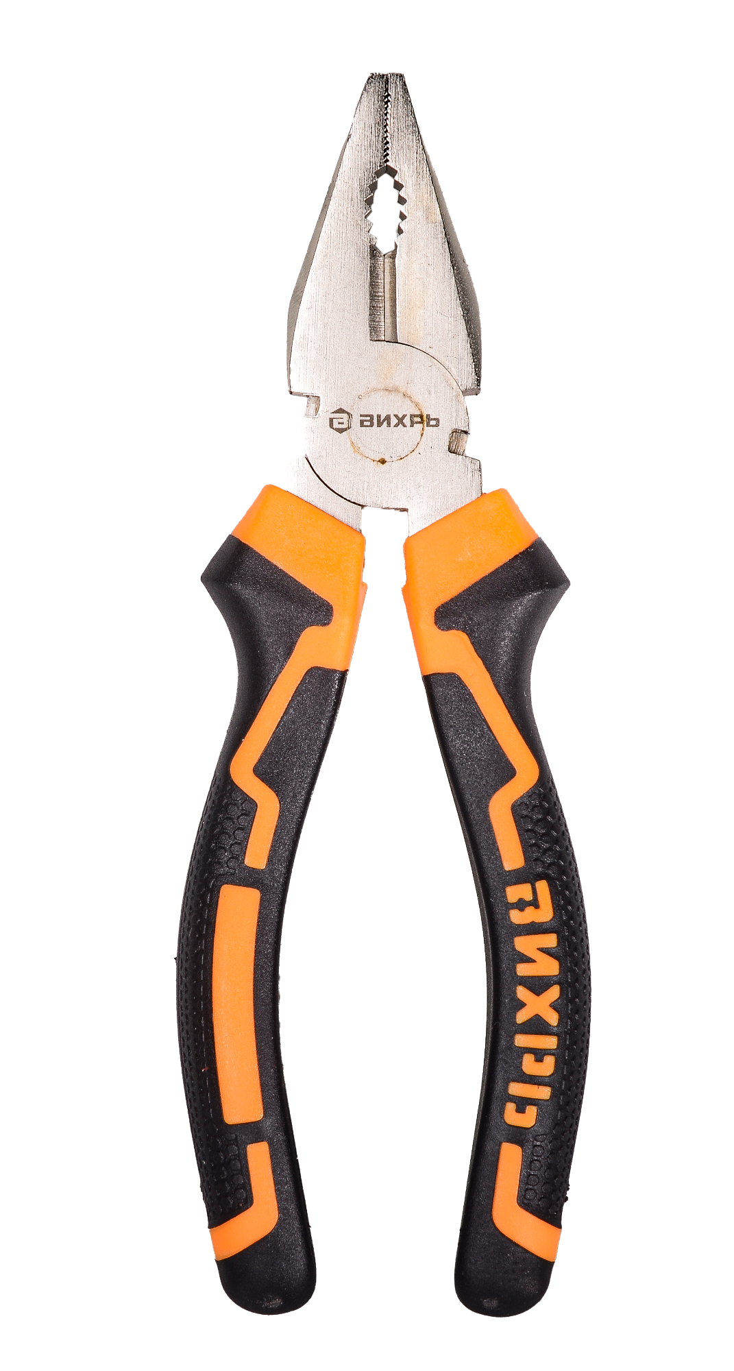 Плоскогубцы 160мм никелированные двухкомпонентные рукоятки