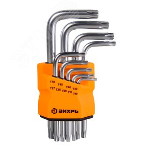 Изображение товара Набор ключей имбусовых Torx , 9 , T10-T50 (шт)