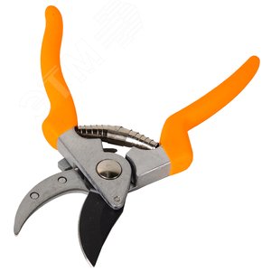 Секатор,200мм.,возвратная пружина,храповый механизм,тефлоновое покр.,металл.обрезинен.рукоятки - фото 3