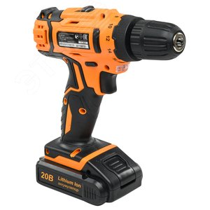 Дрель-шуруповерт аккумуляторная ДА-20Л-2КА с набором оснастки 65 предметов - фото 7