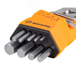 Набор ключей имбусовых HEX,9 ,1.5-10 мм - фото 2