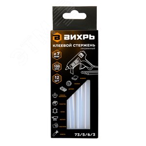 Изображение товара Стержень клеевой 7х100мм, 12. (шт)