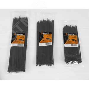 Хомут нейлоновый 3,6*180 Б (3,6*200 Б) (100) - фото 1