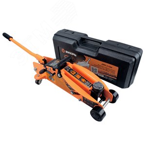 Домкрат гидравлический подкатной ДМК-2,5ФК (2,5 т, 140-390 мм, с фиксатором, в кейсе) - фото 5