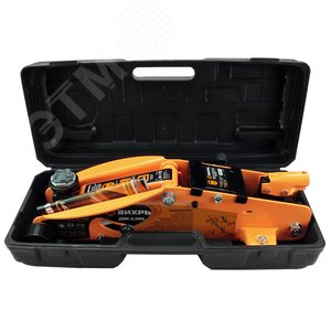 Домкрат гидравлический подкатной ДМК-2,5ФК (2,5 т, 140-390 мм, с фиксатором, в кейсе) - фото 6