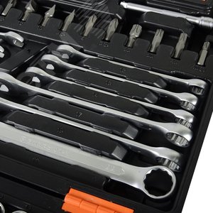 Набор инструментов, 1/2'' , 1/4'' , CrV, в кейсе 82 предм'' - фото 4