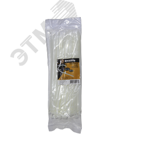 Хомут нейлоновый 4,8*250 Б (100) - фото 1