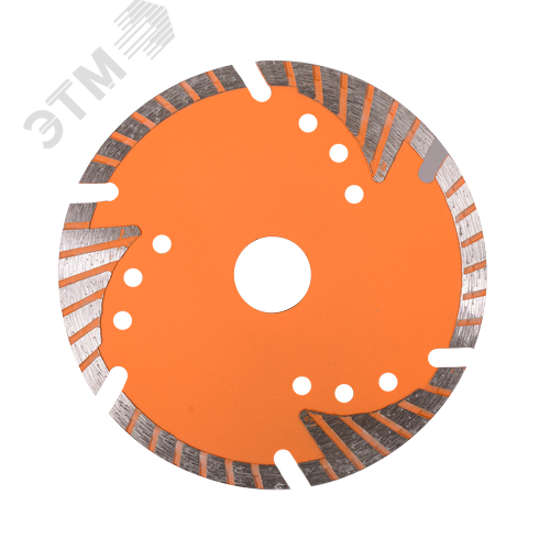 Диск алмазный отрезной Турбо - сегментный 125x22.2 мм сухая резка - фото 2